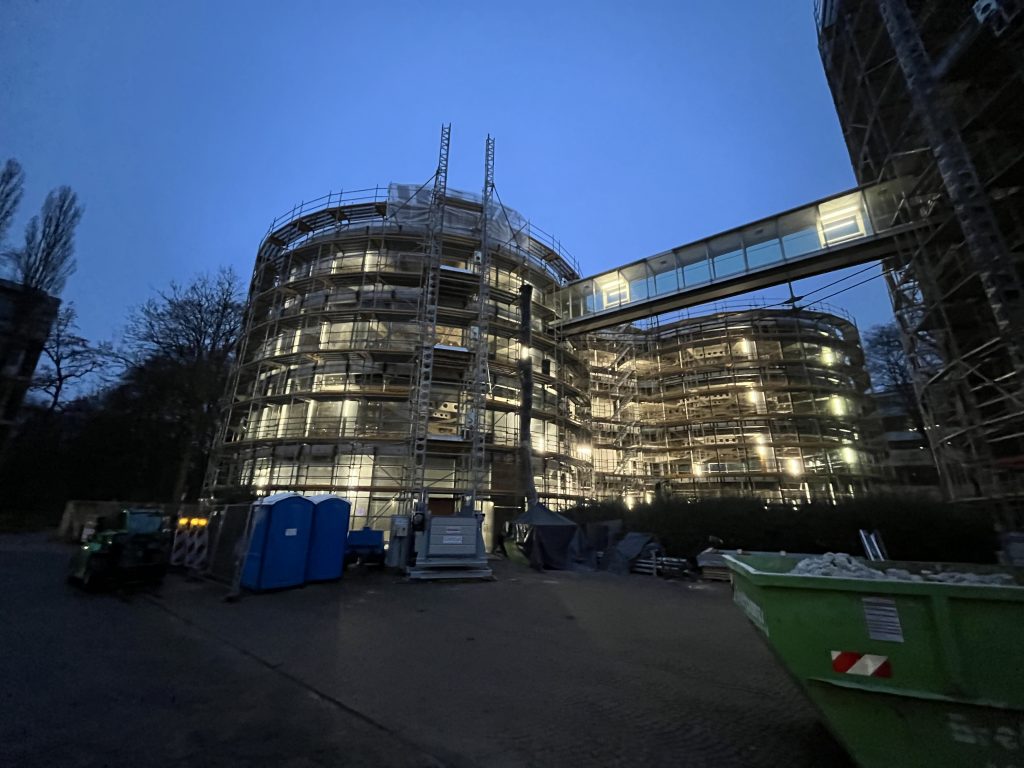 Baustellenbegehung am VTW3 im Tucherpark